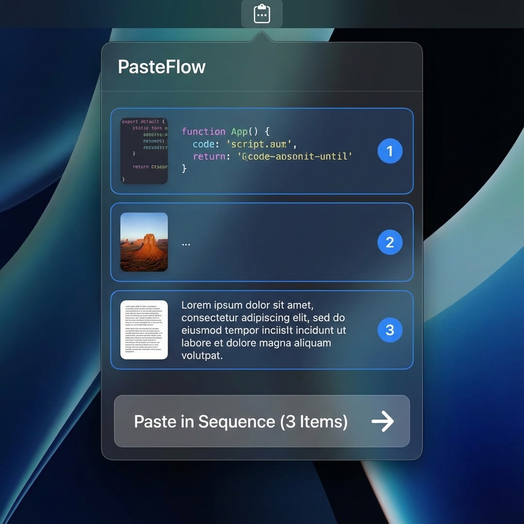 Paste in Sequence Interface
